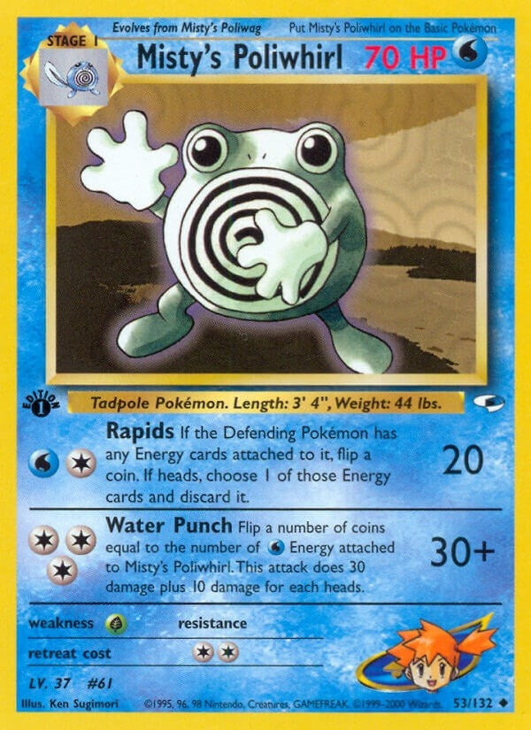 Image for Misty's Poliwhirl (053/132) (Gym Heroes) (G1) - Pokemon