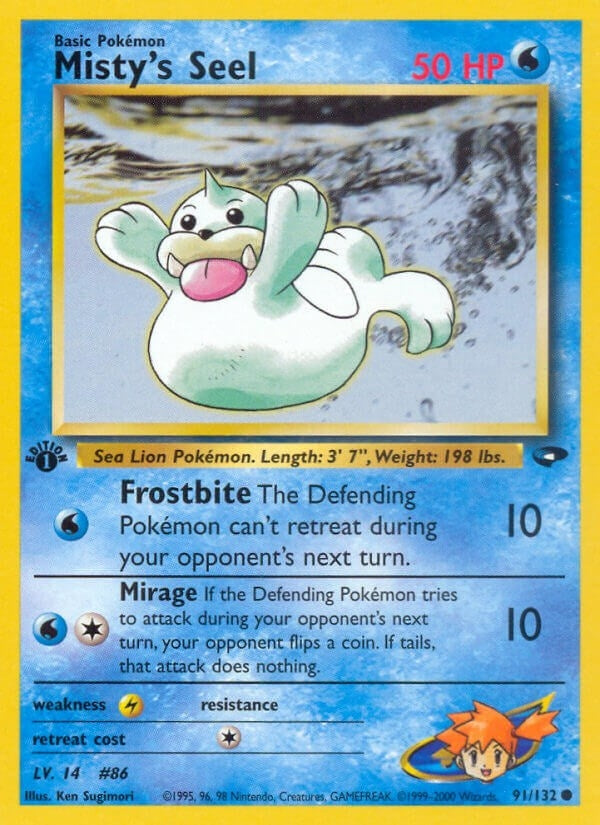 Image for Misty's Seel (091/132) (Gym Challenge) (G2) - Pokemon