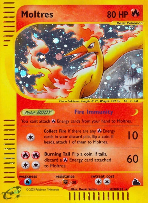 Image for Moltres (H20) (H20/H32) (Skyridge) (SK) - Pokemon