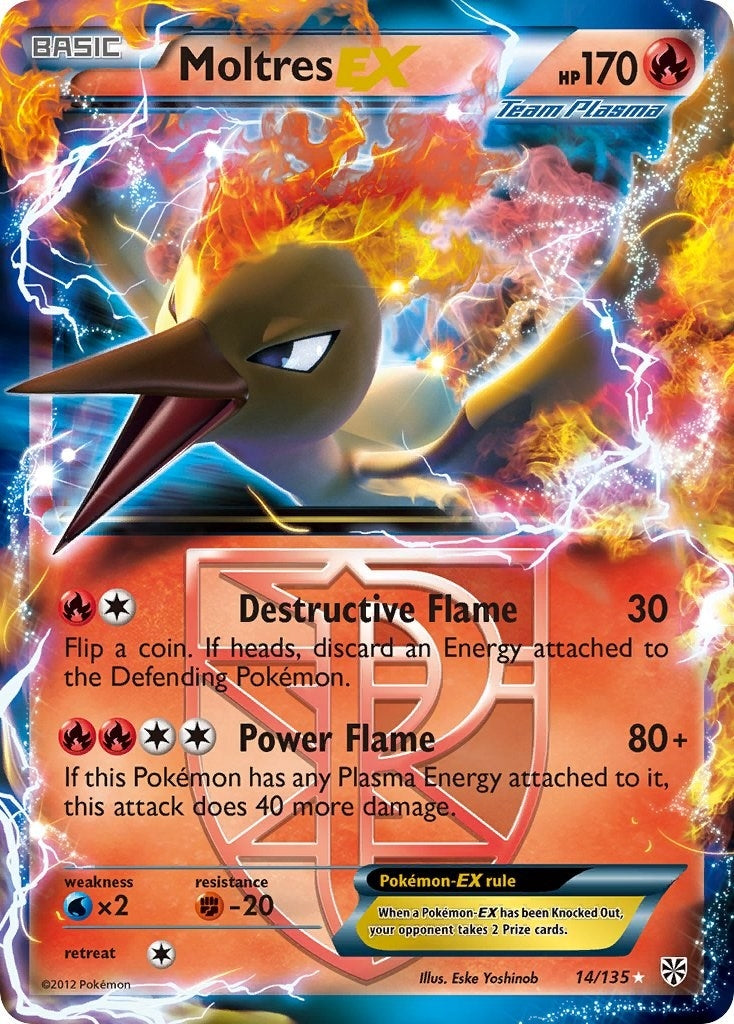 Image for Moltres EX (Team Plasma) (14/135) (Plasma Storm) (PLS) - Pokemon