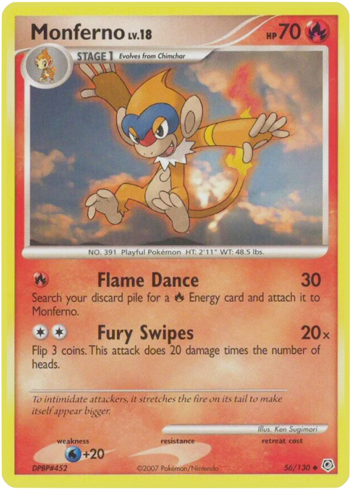 Image for Monferno (56/130) (Diamond and Pearl) (DP) - Pokemon
