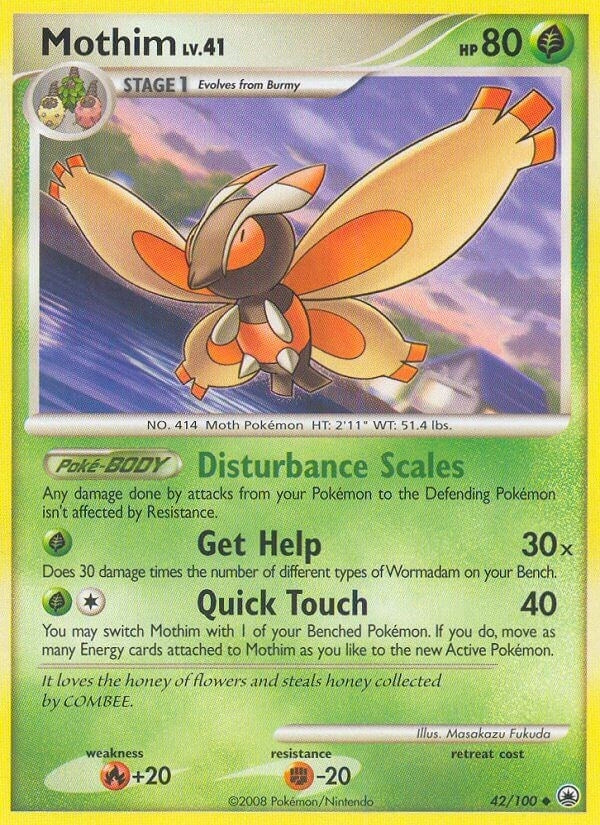 Image for Mothim (42/100) (Majestic Dawn) (MD) - Pokemon