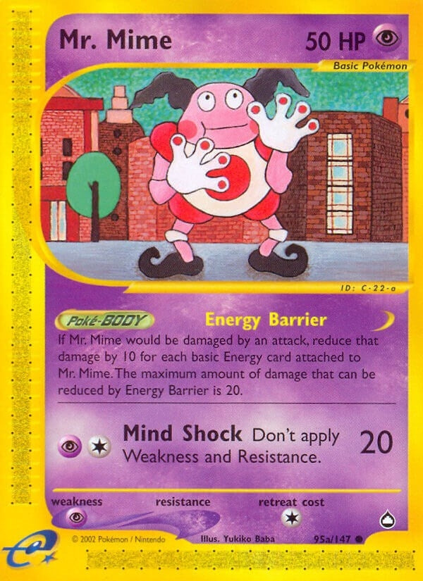 Image for Mr. Mime (95a) (095a/147) (Aquapolis) (AQ) - Pokemon