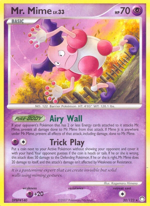 Image for Mr. Mime (30/123) (Mysterious Treasures) (MT) - Pokemon