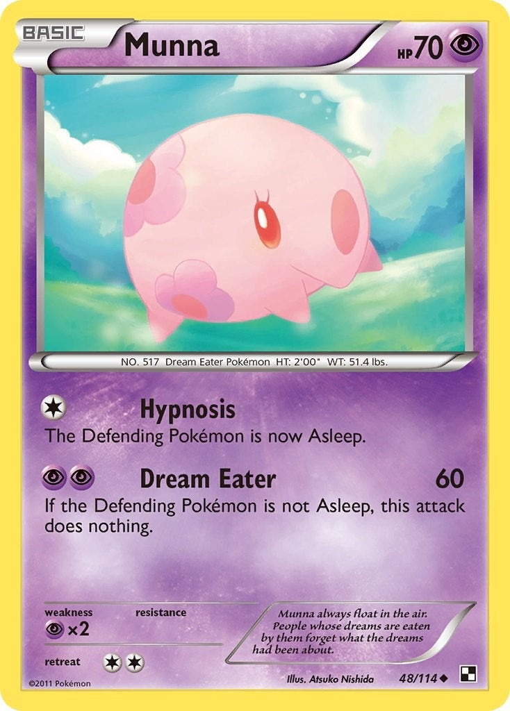 Image for Munna (48/114) (Black and White) (BLW) - Pokemon