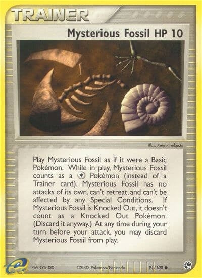 Image for Mysterious Fossil (91/100) (EX Sandstorm) (SS) - Pokemon