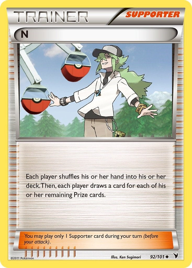 Image for N (Supporter) (92/101) (Noble Victories) (NVI) - Pokemon