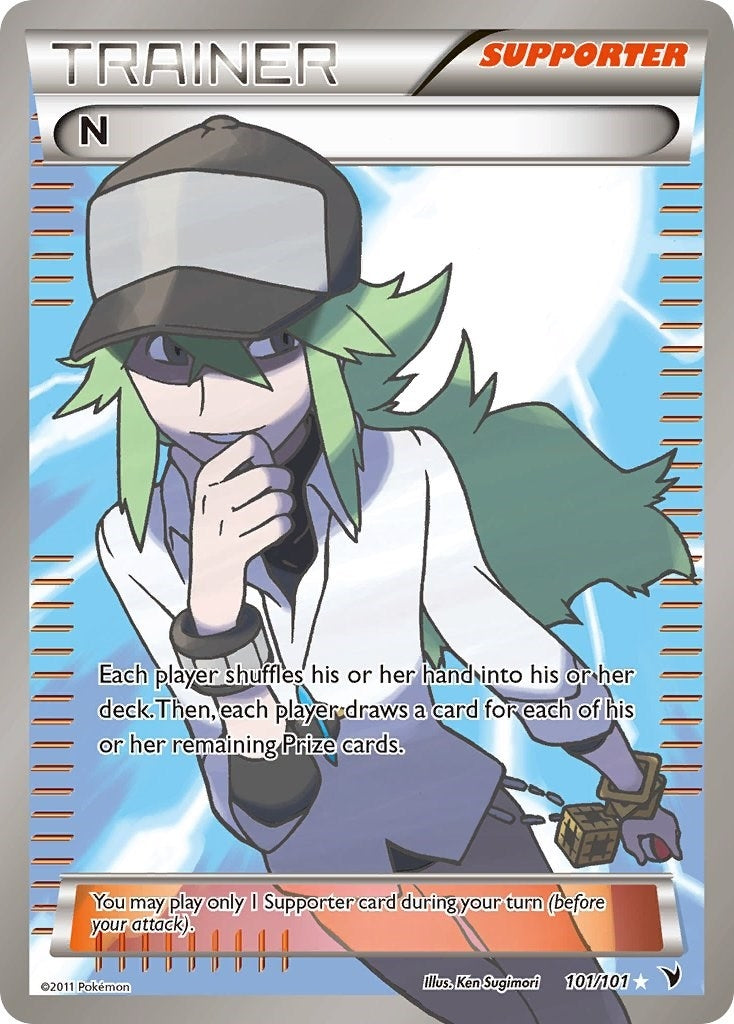 Image for N (Supporter) (Full Art) (101/101) (Noble Victories) (NVI) - Pokemon