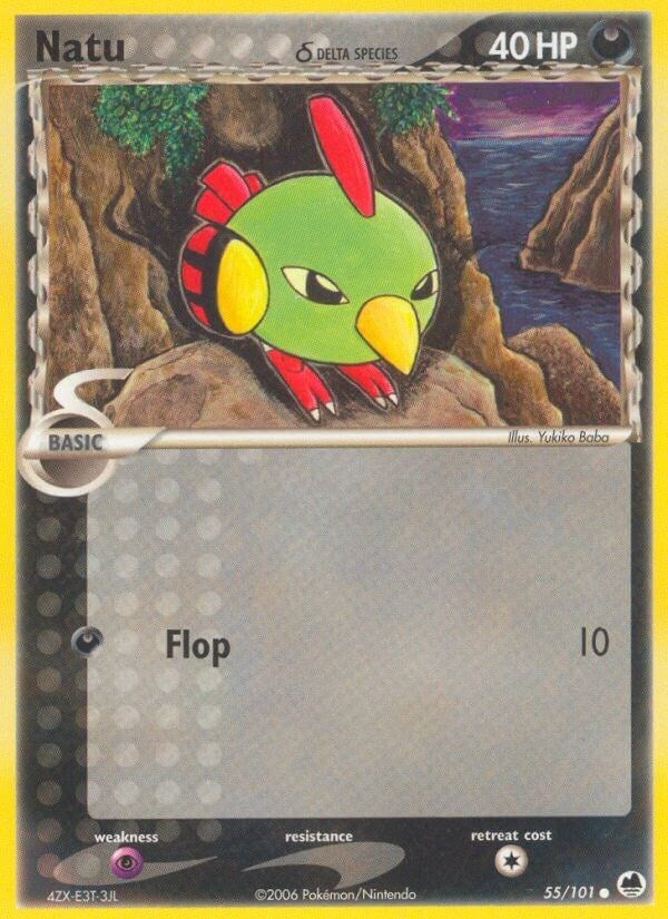 Image for Natu (Delta Species) (55/101) (EX Dragon Frontiers) (DF) - Pokemon