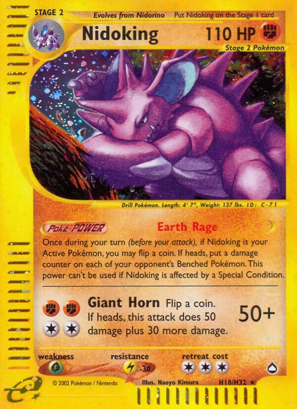 Image for Nidoking (H18) (H18/H32) (Aquapolis) (AQ) - Pokemon