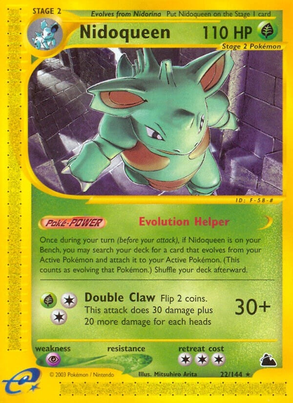 Image for Nidoqueen (22) (022/144) (Skyridge) (SK) - Pokemon
