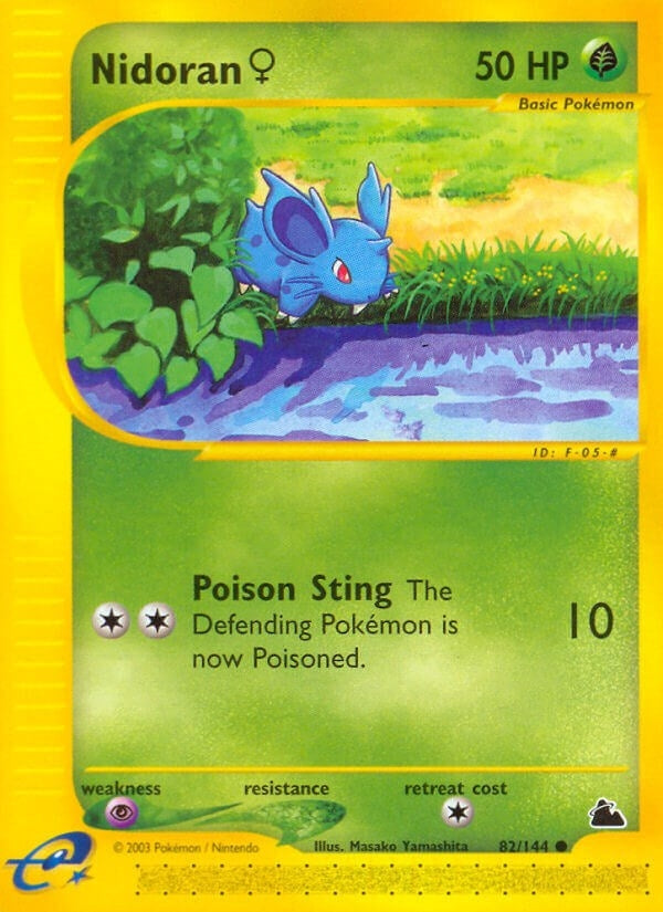 Image for Nidoran F (82) (082/144) (Skyridge) (SK) - Pokemon