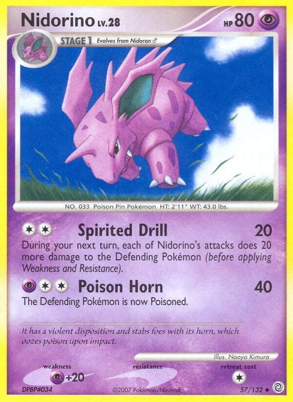 Image for Nidorino (57/132) (Secret Wonders) (SW) - Pokemon