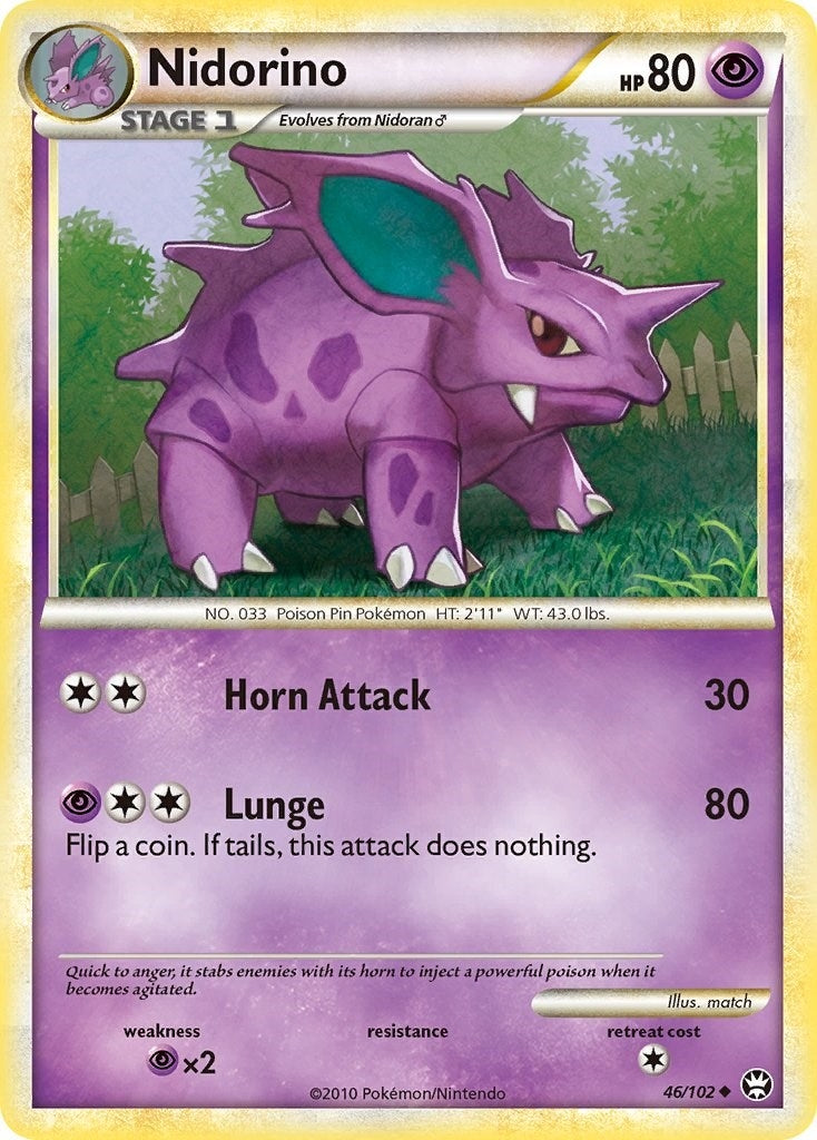 Image for Nidorino (46/102) (Triumphant) (TM) - Pokemon