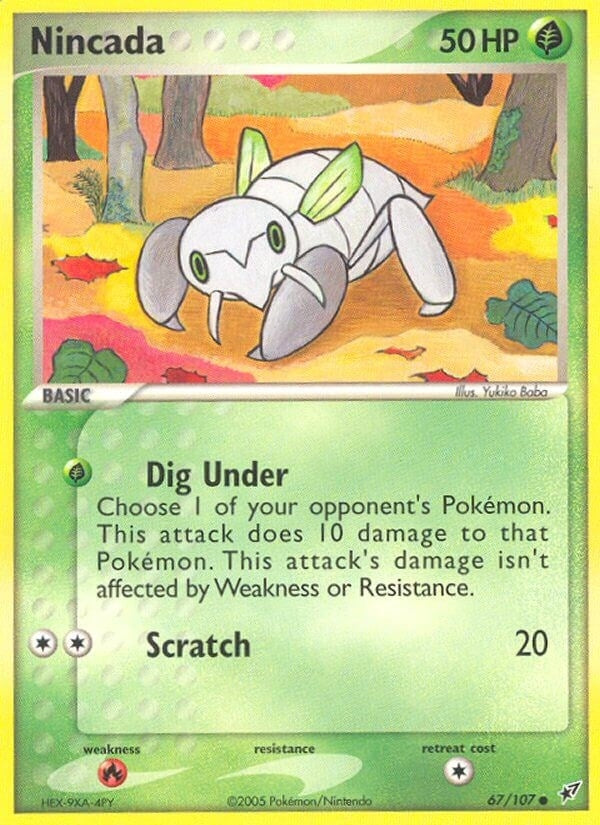 Image for Nincada (67/107) (EX Deoxys) (DX) - Pokemon