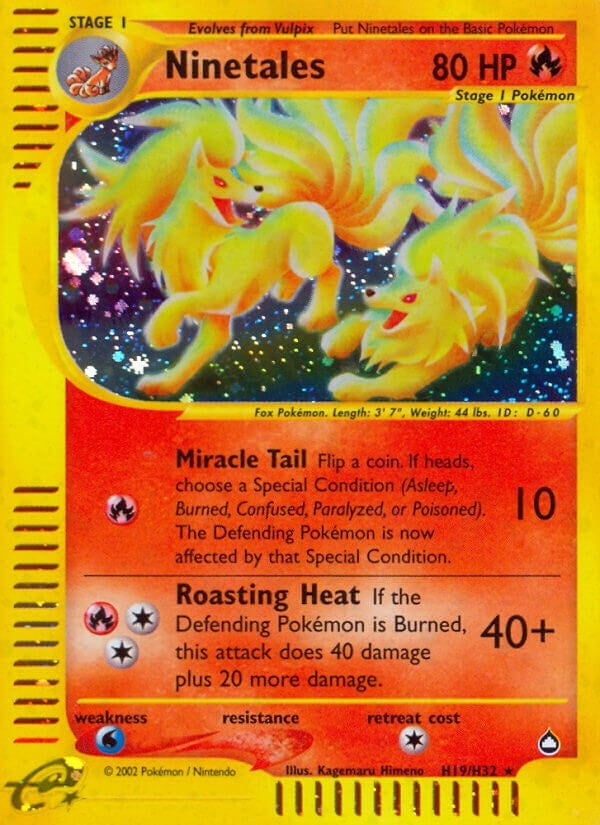 Image for Ninetales (H19) (H19/H32) (Aquapolis) (AQ) - Pokemon