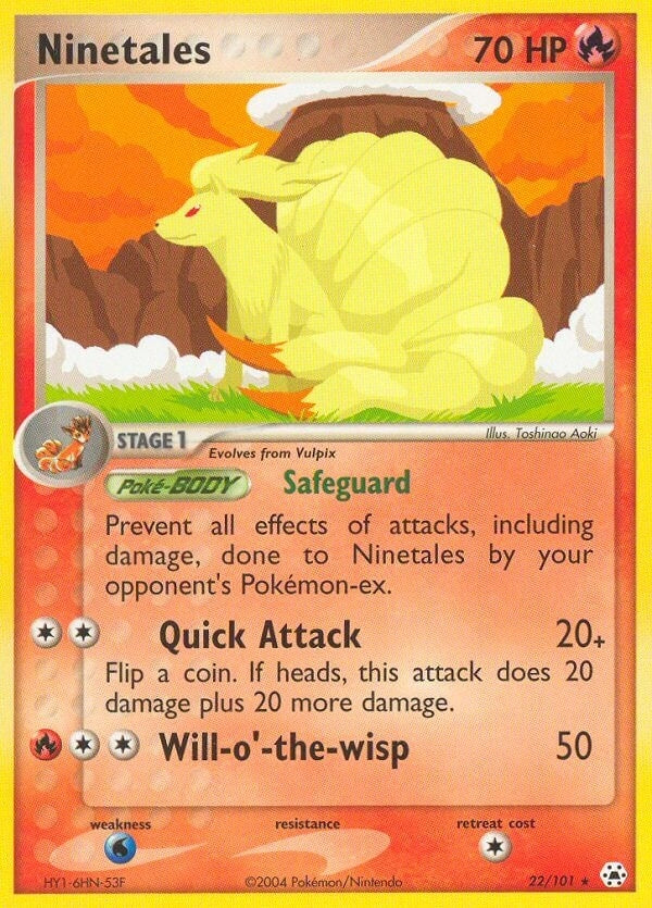 Image for Ninetales (22/101) (EX Hidden Legends) (HL) - Pokemon
