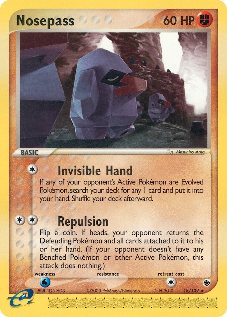 Image for Nosepass (18/109) (EX Ruby and Sapphire) (RS) - Pokemon