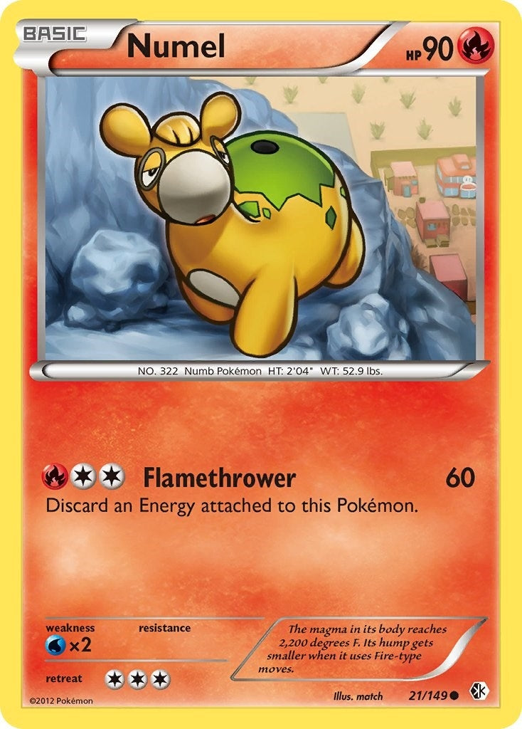 Image for Numel (21/149) (Boundaries Crossed) (BCR) - Pokemon