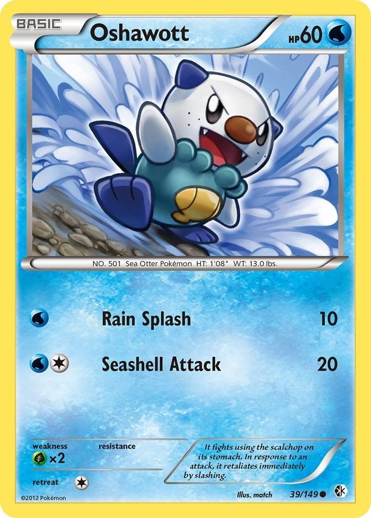 Image for Oshawott (39/149) (Boundaries Crossed) (BCR) - Pokemon