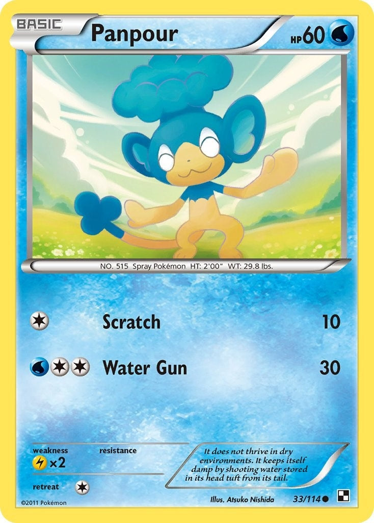 Image for Panpour (33/114) (Black and White) (BLW) - Pokemon