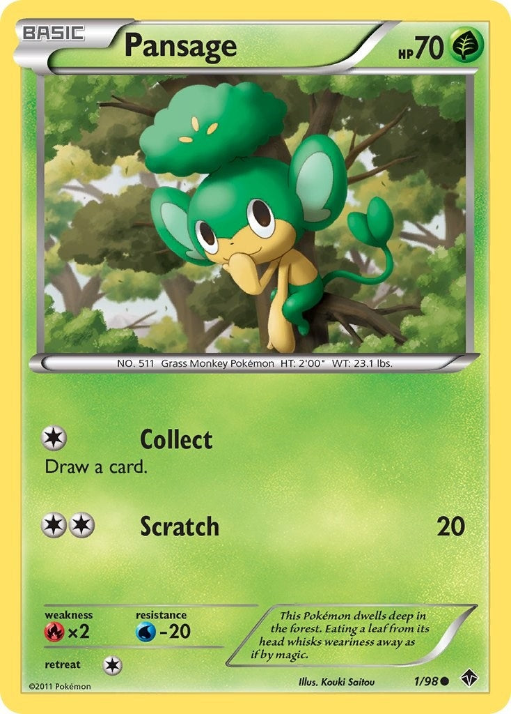 Image for Pansage (1/98) (Emerging Powers) (EPO) - Pokemon