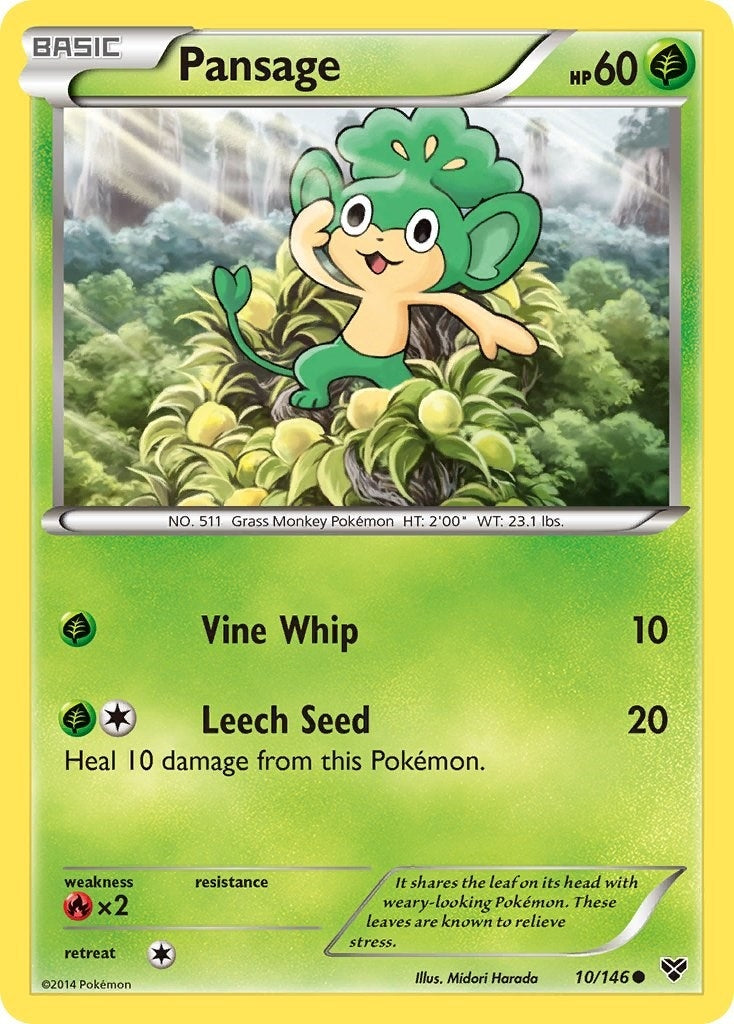 Image for Pansage (10/146) (XY Base Set) (XY) - Pokemon