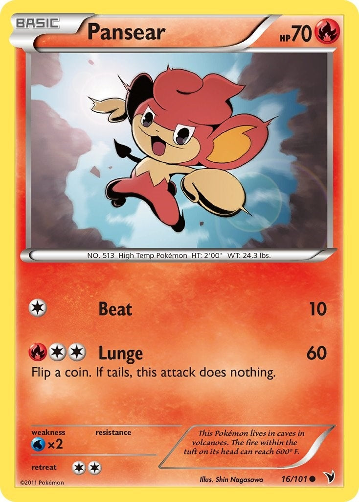 Image for Pansear (16/101) (Noble Victories) (NVI) - Pokemon