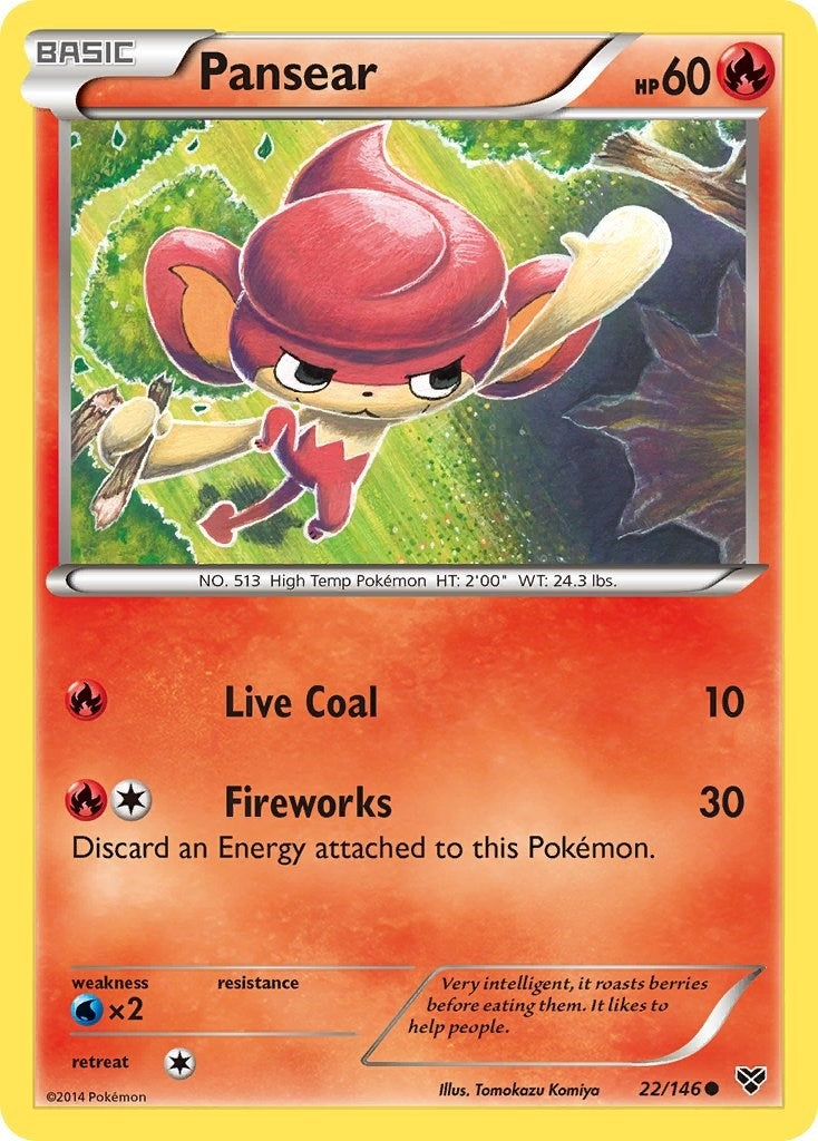 Image for Pansear (22/146) (XY Base Set) (XY) - Pokemon