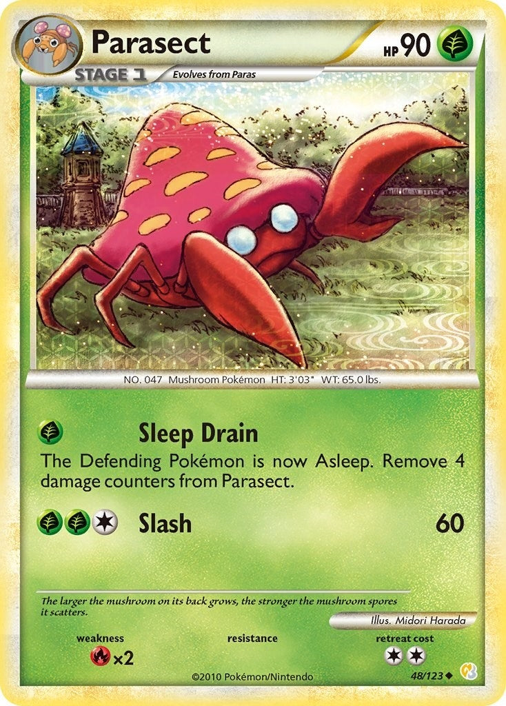Image for Parasect (48/123) (HeartGold SoulSilver) (HS) - Pokemon