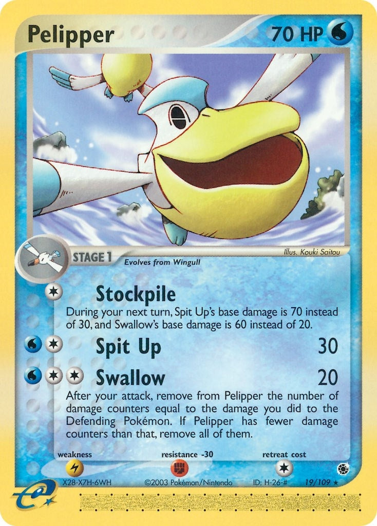 Image for Pelipper (19/109) (EX Ruby and Sapphire) (RS) - Pokemon