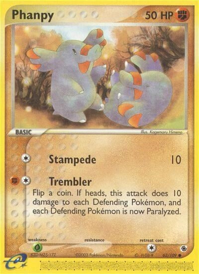 Image for Phanpy (62/109) (EX Ruby and Sapphire) (RS) - Pokemon