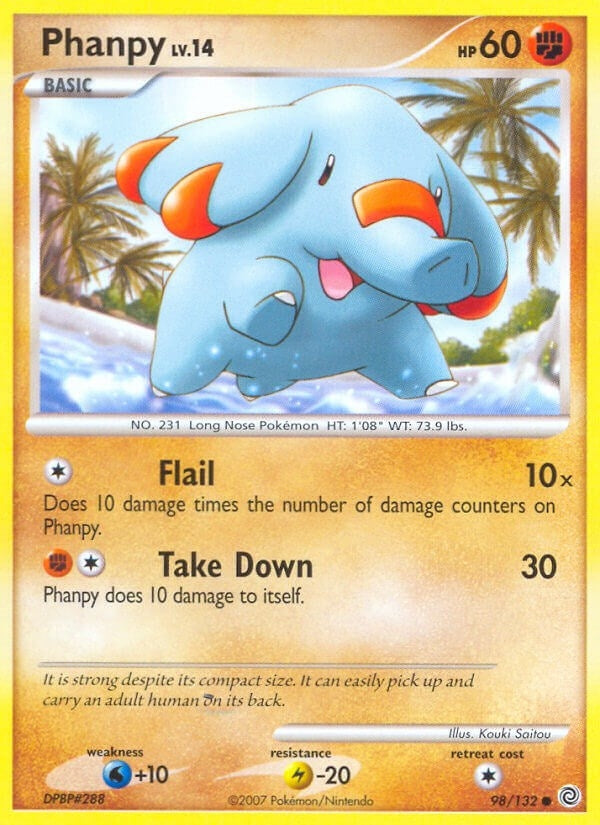 Image for Phanpy (98/132) (Secret Wonders) (SW) - Pokemon