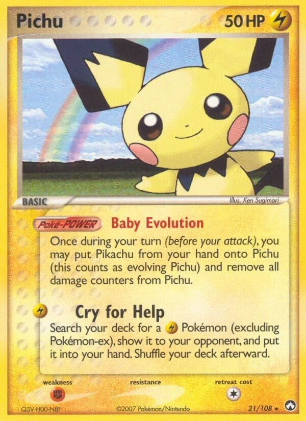 Image for Pichu (21/108) (EX Power Keepers) (PK) - Pokemon