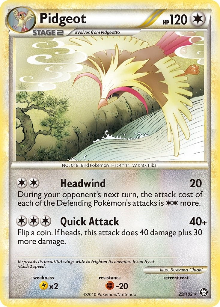 Image for Pidgeot (29/102) (Triumphant) (TM) - Pokemon
