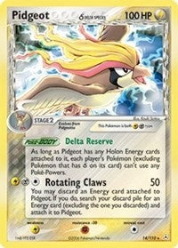 Image for Pidgeot (Delta Species) (14/110) (EX Holon Phantoms) (HP) - Pokemon