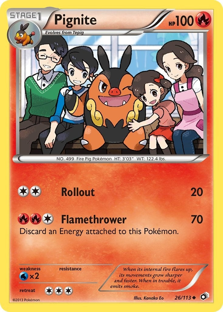 Image for Pignite (26/113) (Legendary Treasures) (LTR) - Pokemon