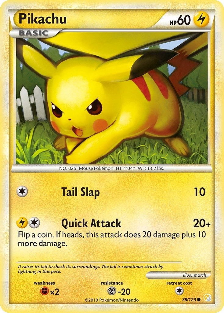 Image for Pikachu (78/123) (HeartGold SoulSilver) (HS) - Pokemon