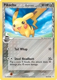 Image for Pikachu (Delta Species) (79/110) (EX Holon Phantoms) (HP) - Pokemon