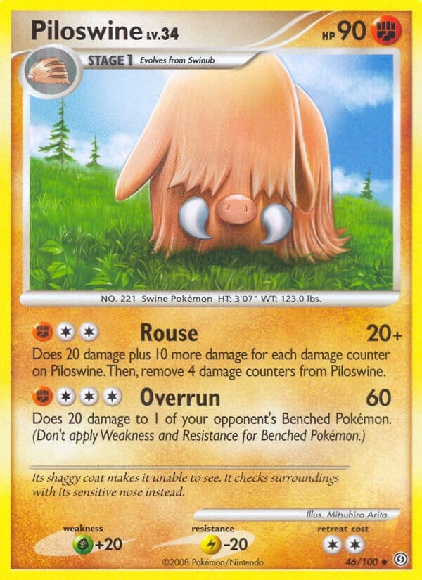 Image for Piloswine (46/100) (Stormfront) (SF) - Pokemon