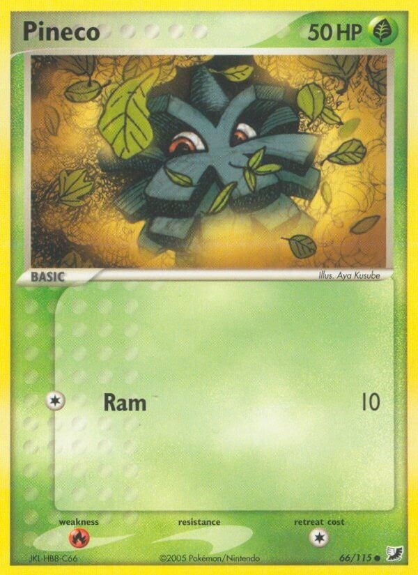 Image for Pineco (66/115) (EX Unseen Forces) (UF) - Pokemon