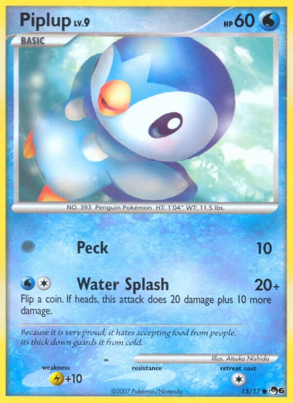 Image for Piplup (015/017) (POP Series 6) (POP) - Pokemon