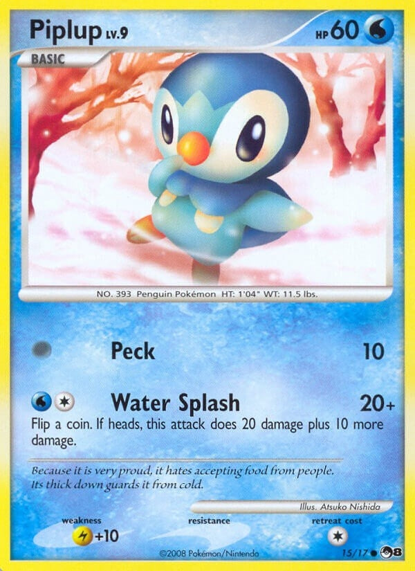 Image for Piplup (015/017) (POP Series 8) (POP) - Pokemon