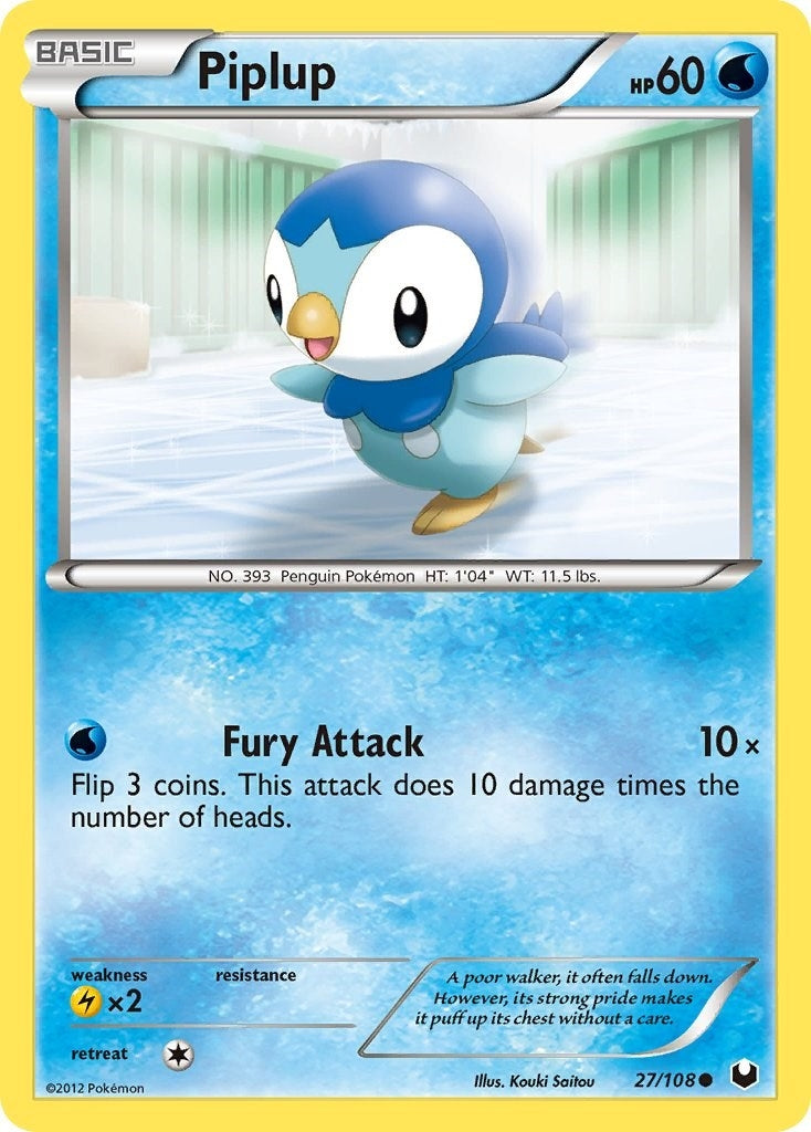 Image for Piplup (27/108) (Dark Explorers) (DEX) - Pokemon