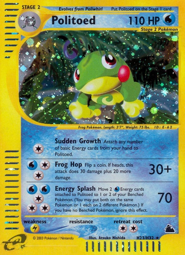 Image for Politoed (H23) (H23/H32) (Skyridge) (SK) - Pokemon