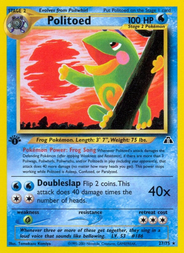 Image for Politoed (27) (27/75) (Neo Discovery) (N2) - Pokemon
