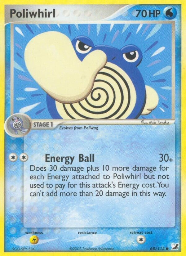 Image for Poliwhirl (68/115) (EX Unseen Forces) (UF) - Pokemon