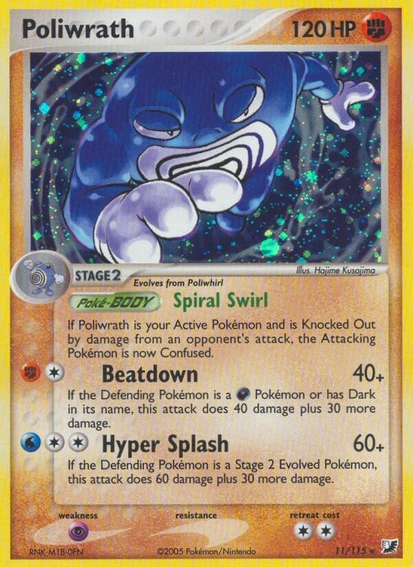 Image for Poliwrath (11/115) (EX Unseen Forces) (UF) - Pokemon