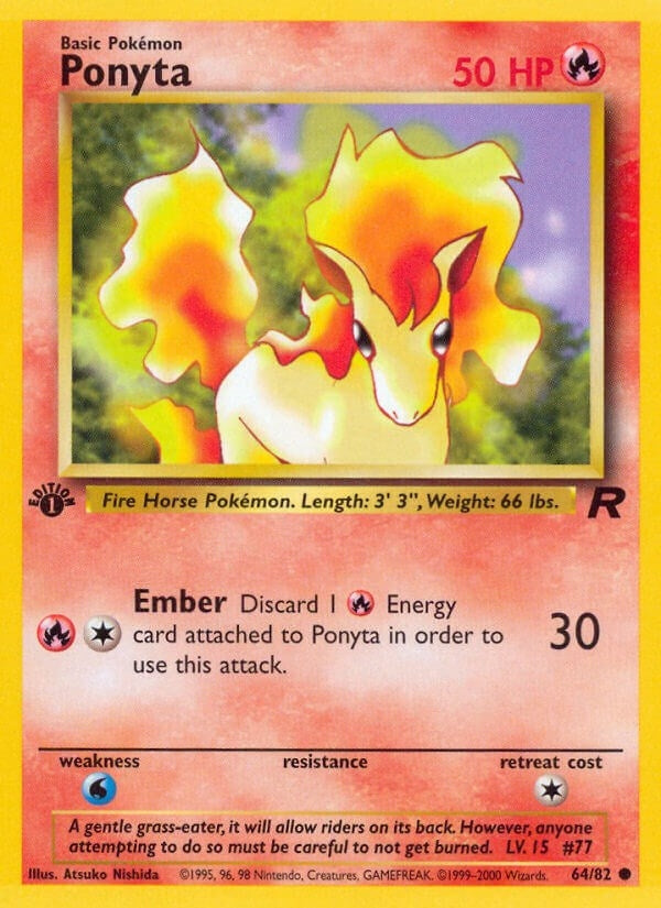 Image for Ponyta (64/82) (Team Rocket) (TR) - Pokemon