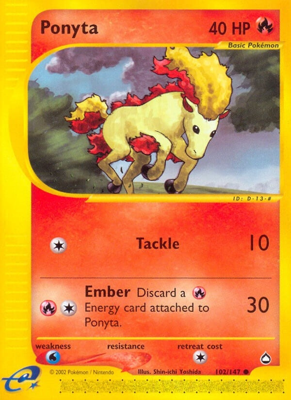 Image for Ponyta (102/147) (Aquapolis) (AQ) - Pokemon
